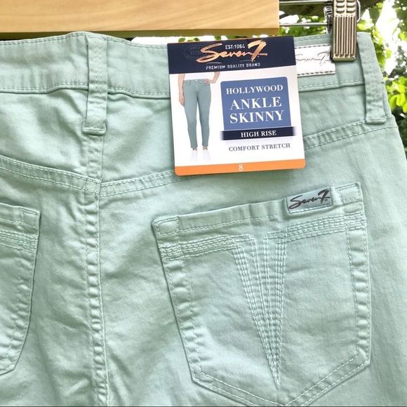 NWT $69 Seven7 | Hollywood | High Rise | Skinny Jeans in Starlight Blue 8 - Picture 7 of 15